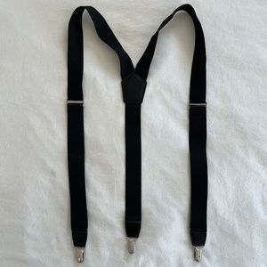 Black Simple Dress Suspenders